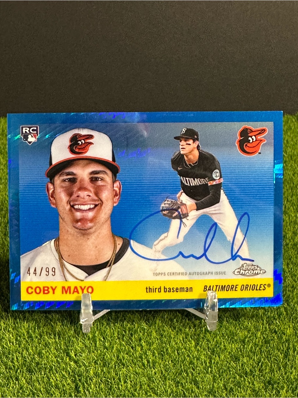 NEW! Topps 2025 Chrome Platinum Baltimore Orioles Coby Mayo (RC) Auto /99